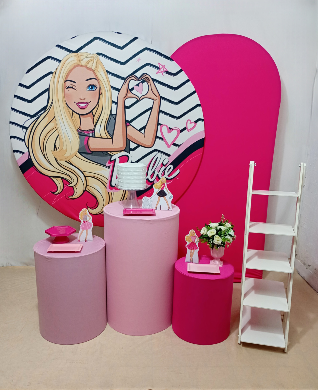 Barbie - Kit Felizes Para Sempre + Escadinha - Juntosparasempre 