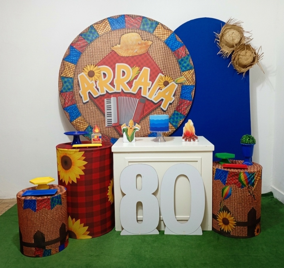 Arraia Azul - Kit Juntos Para Sempre + Número - Juntosparasempre 