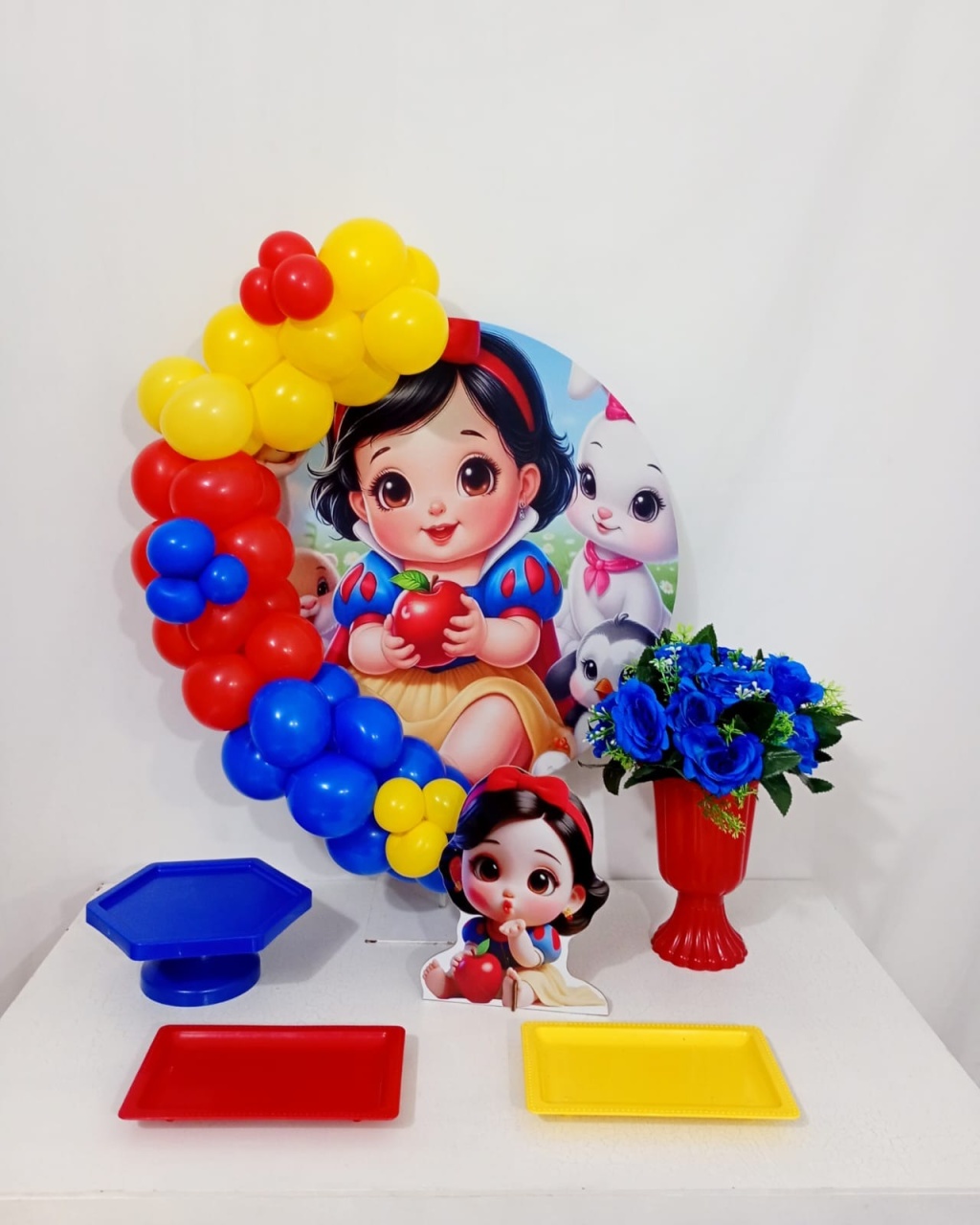 Branca de Neve Cute - Festa Na Mesa  - Juntosparasempre 