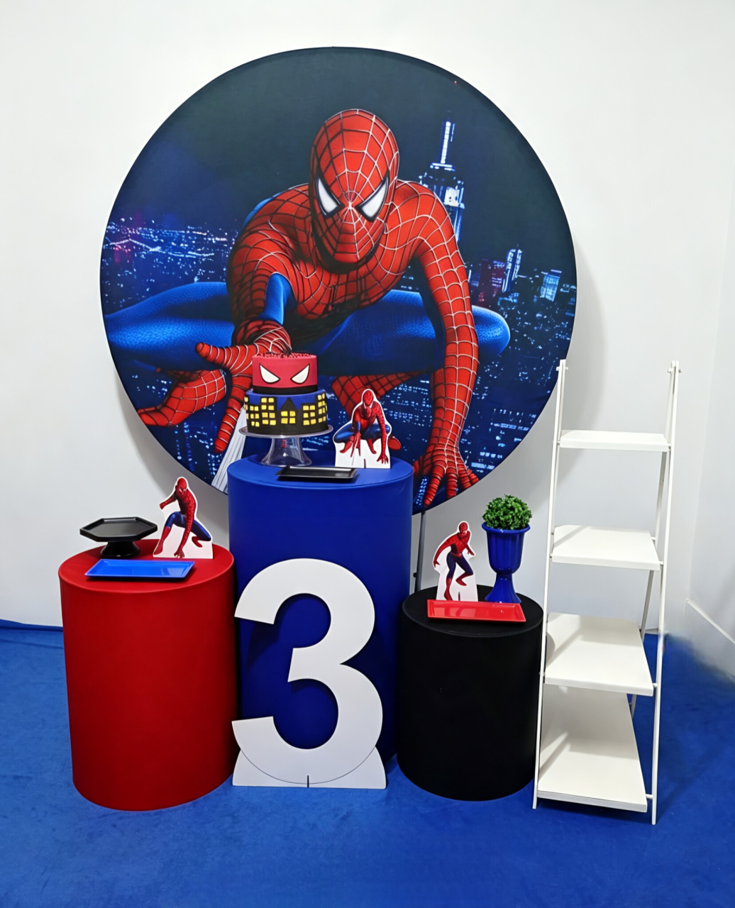 Homem Aranha - Kit 1 + Escadinha E Número - Juntosparasempre 