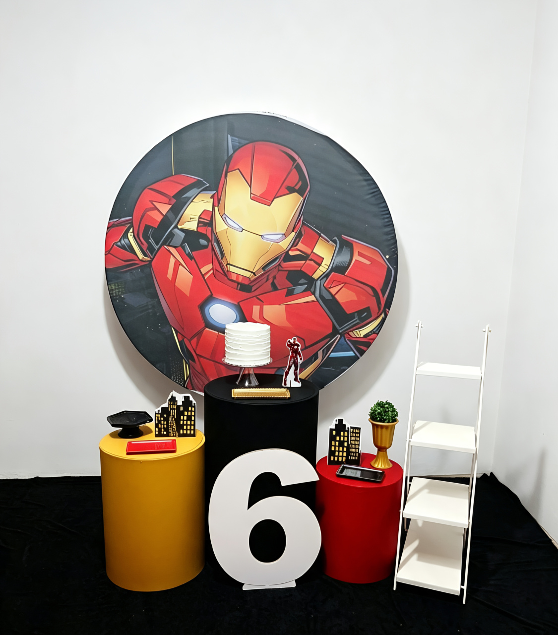 Homem de Ferro - Kit 1 + Escadinha E Número - Juntosparasempre 