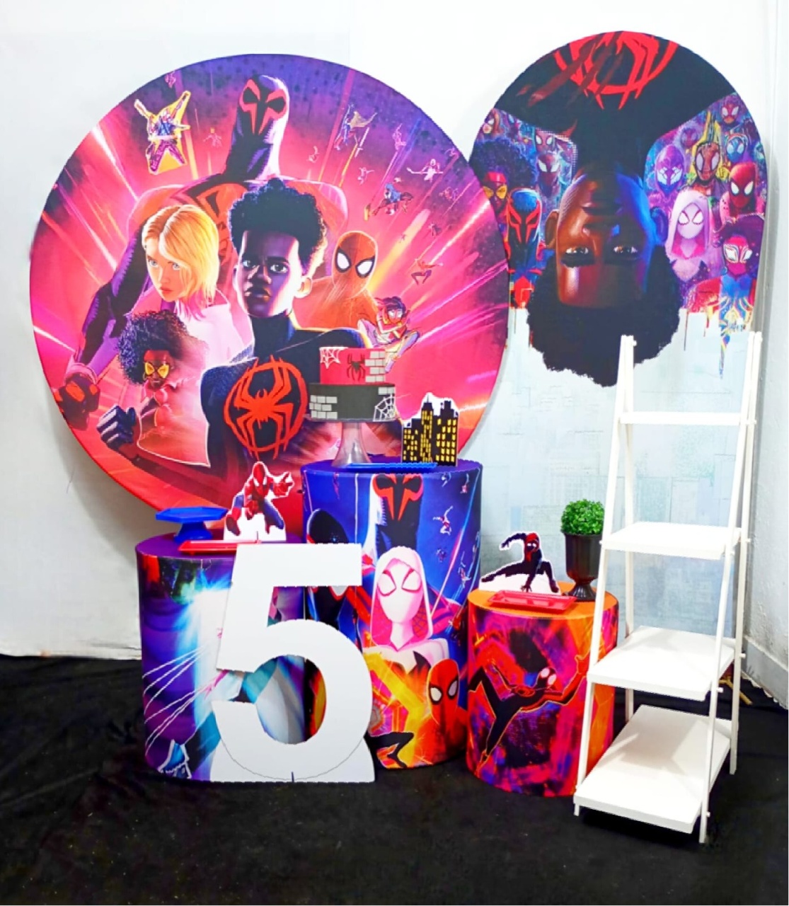 Miles Morales/Homem Aranha - Kit Juntos Para Sempre  + Painel Romano - Juntosparasempre 