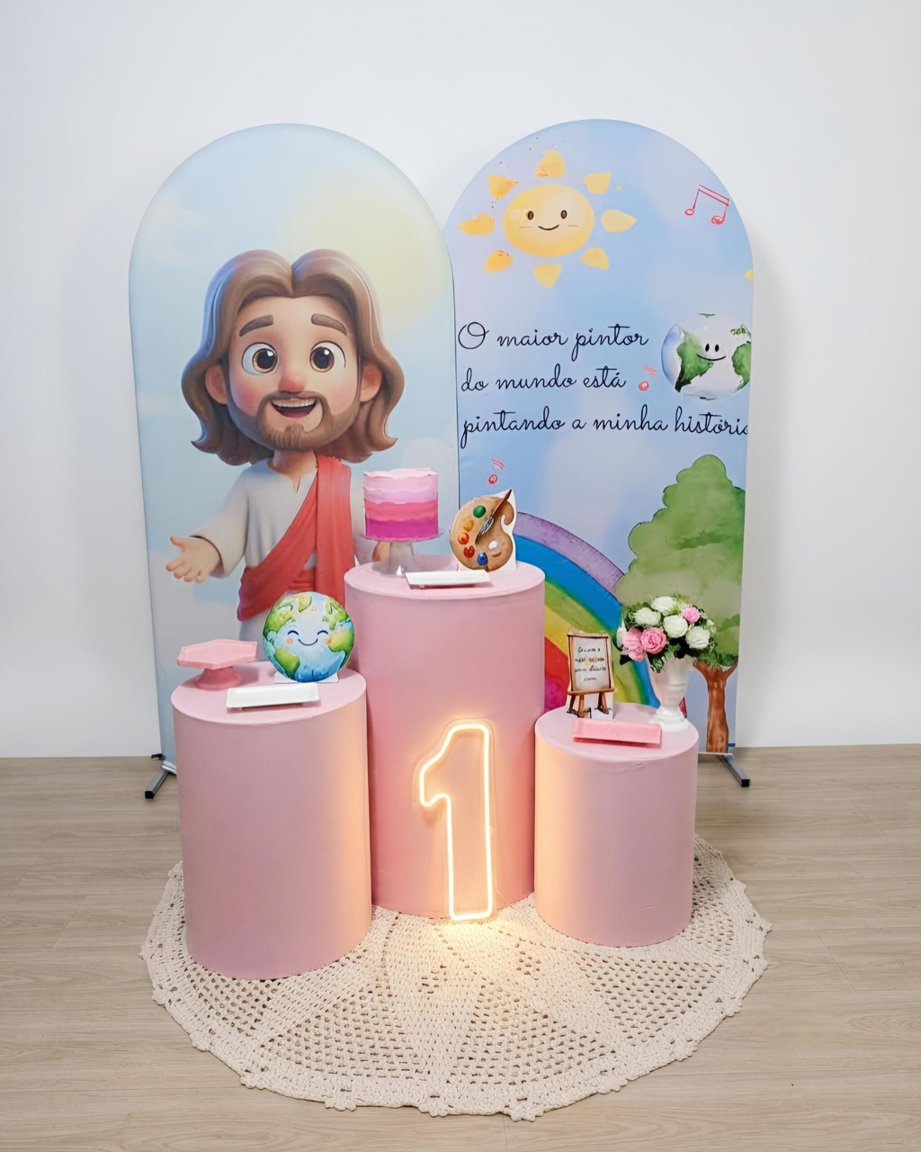 O Maior Pintor - Kit 2 + Led E Tapete Crochê - Juntosparasempre 