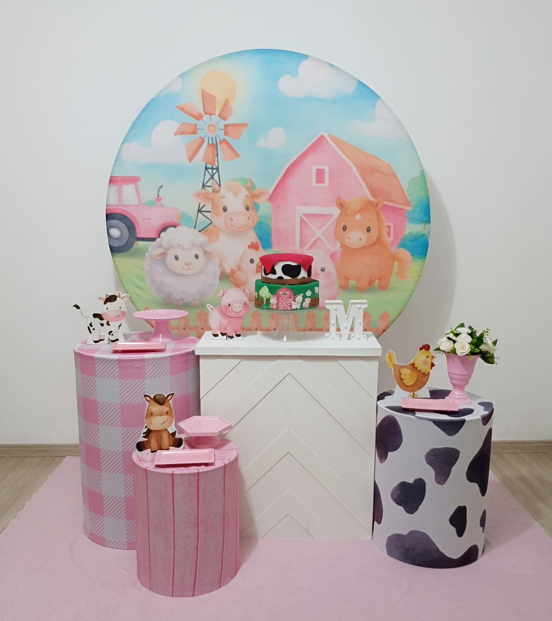 Fazendinha Menina - Kit 1 + Mesa - Juntosparasempre 