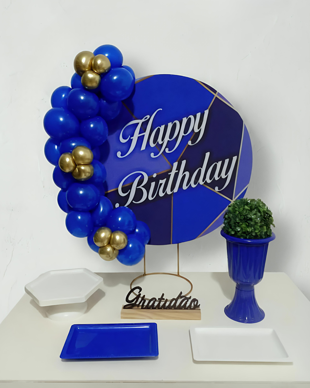 Happy Birthday Azul - Festa Na Mesa - Juntosparasempre 