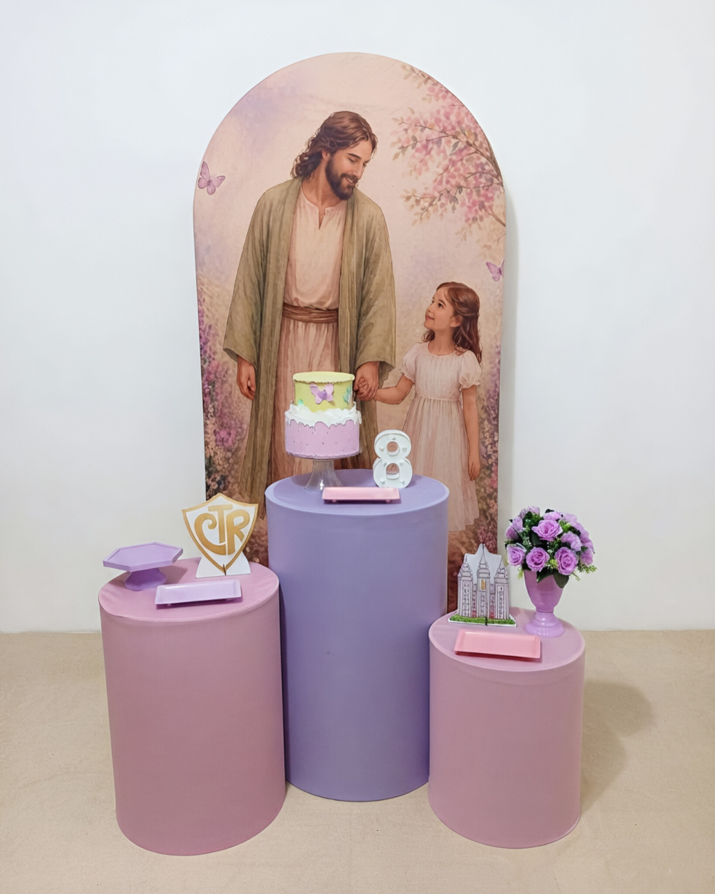 Jesus E Menina Rosa - Kit 1 - Juntosparasempre 