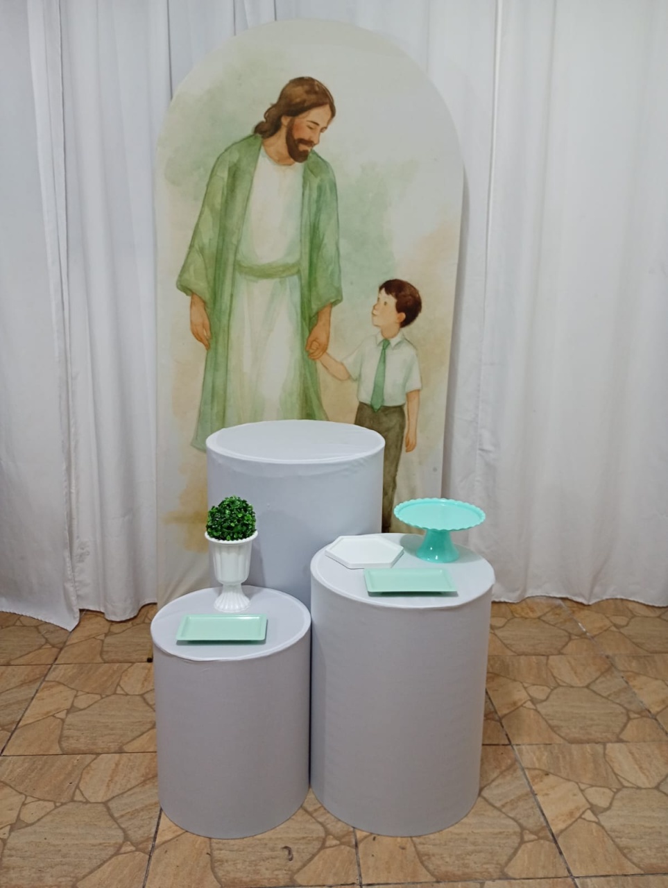 Batismo Jesus E Menino Verde - Kit Promo - Juntosparasempre 