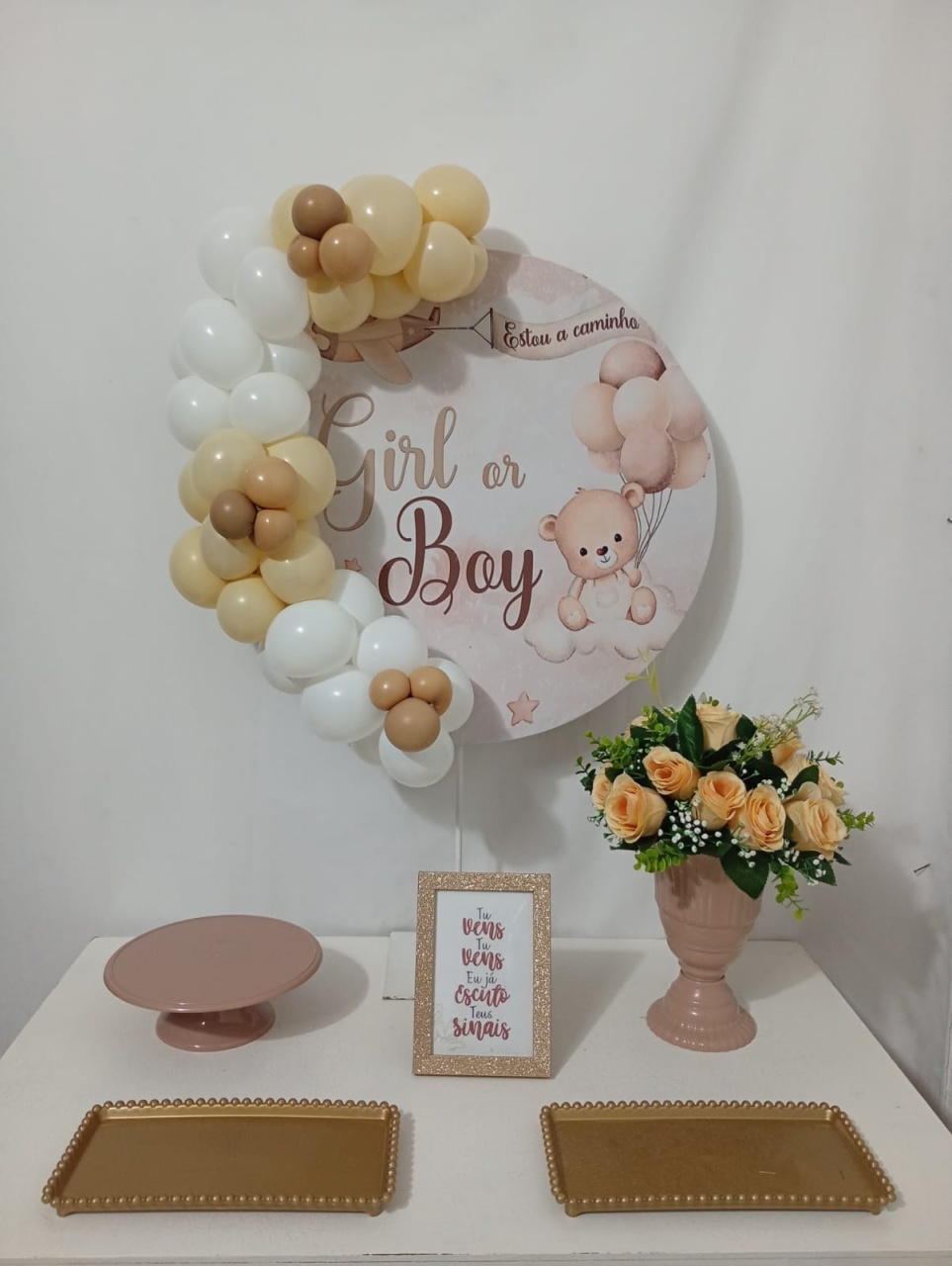 Chá Revelação Ursinho - Festa Na Mesa   - Juntosparasempre 
