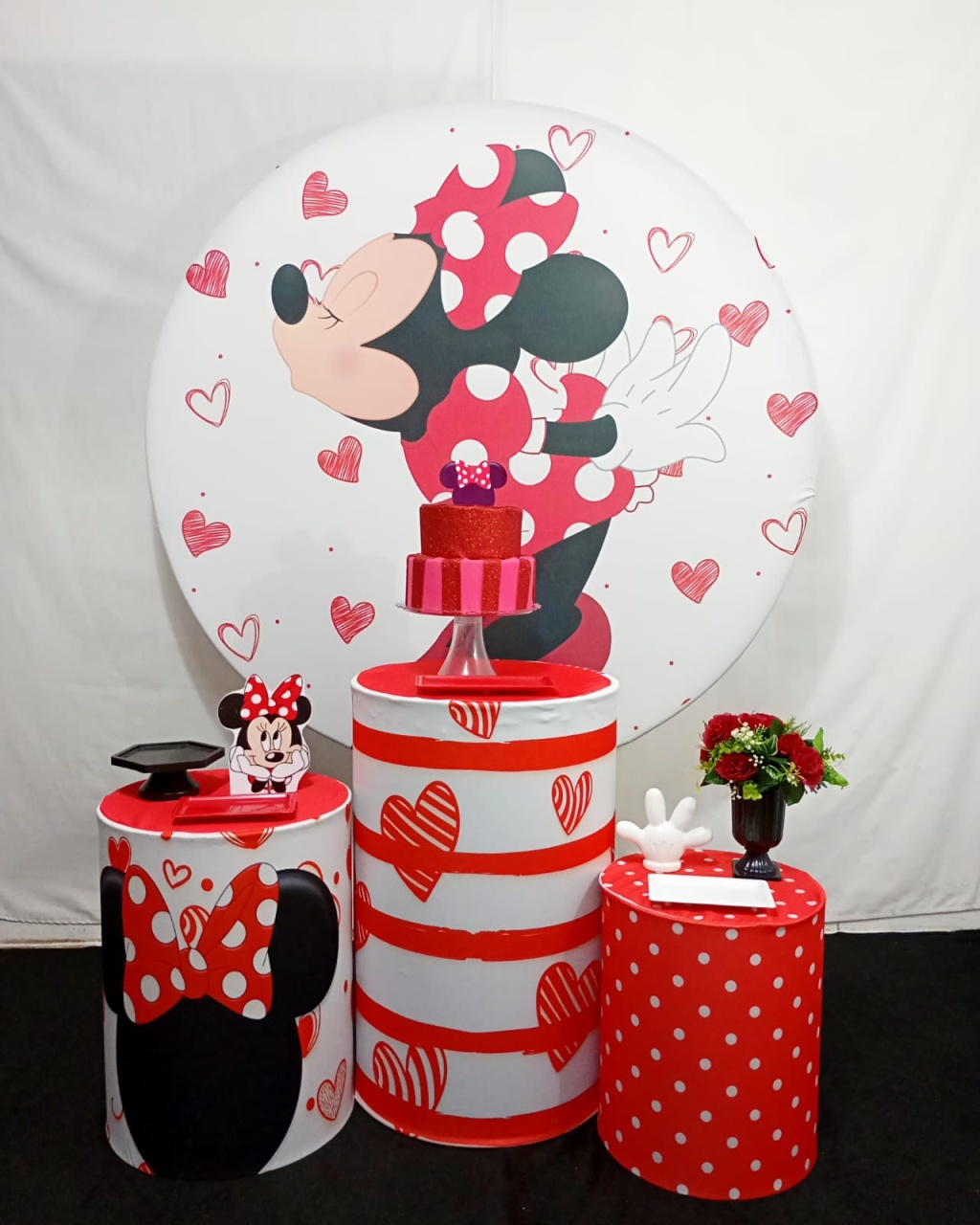 Minnie Vermelha - Kit Felizes Para Sempre  - Juntosparasempre 