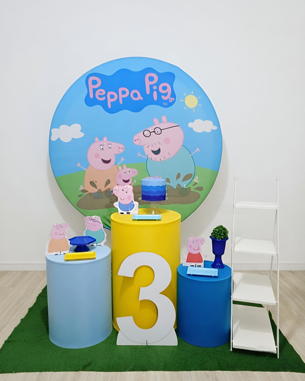 Peppa Pig Menino - Kit 1 + Escadinha E Número - Juntosparasempre 