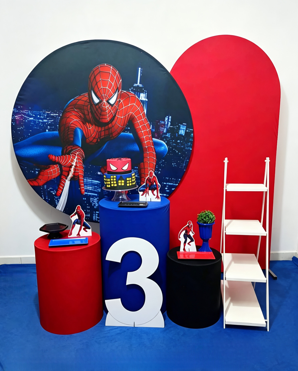 Homem Aranha - Kit 2 + Escadinha E Número - Juntosparasempre 