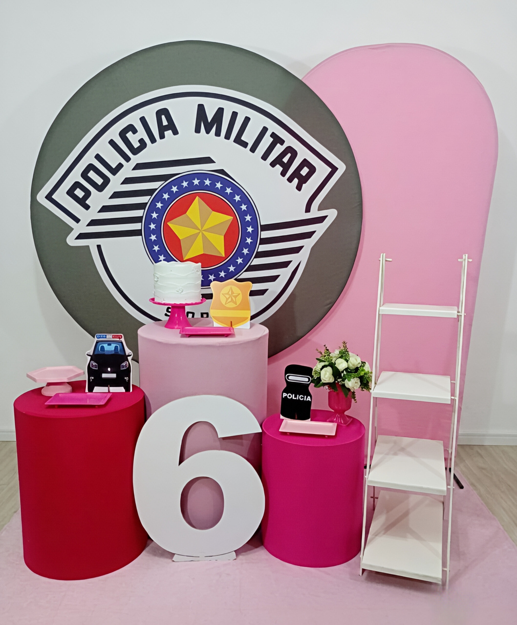 Polícia Militar - Kit 2 + Escadinha E Número - Juntosparasempre 