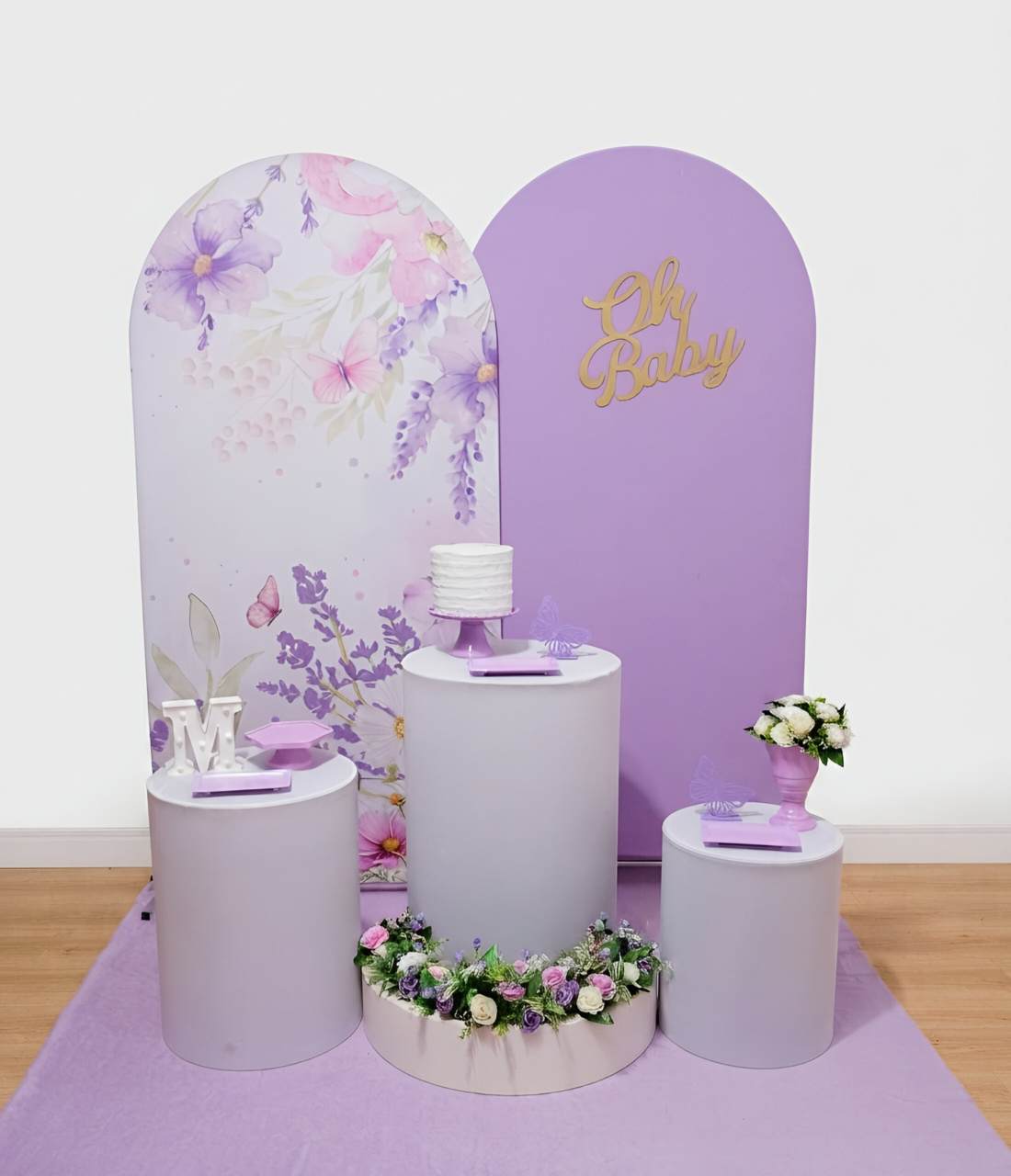 Jardim Lilás - Kit 2 + Floreira E Letreiro - Juntosparasempre 