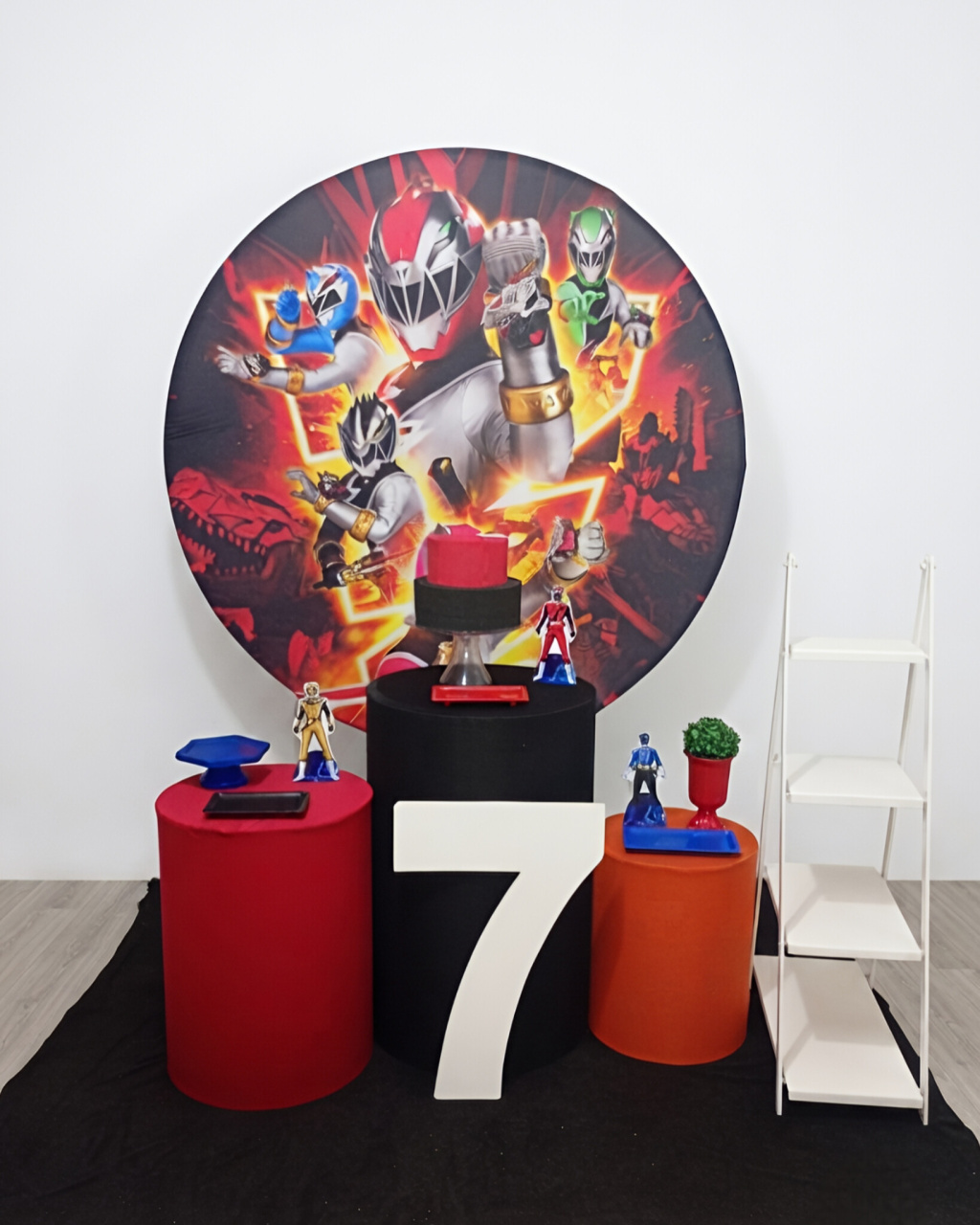 Power Rangers - Kit 1 + Escadinha E Número - Juntosparasempre 