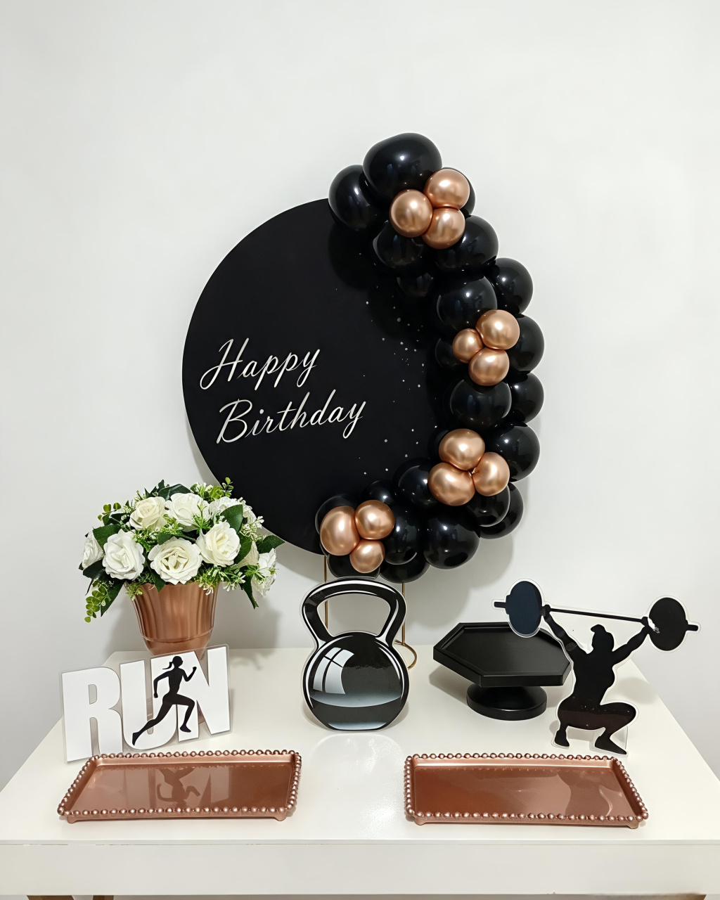 Happy Birthday Fitness - Festa Na Mesa - Juntosparasempre 