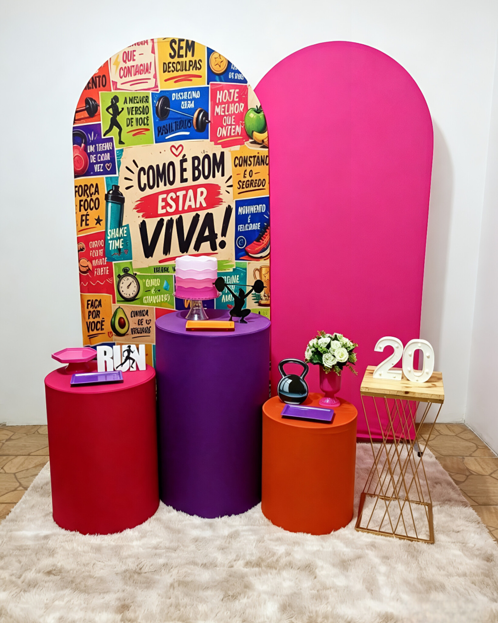 Fitness - Kit 2 + Mesinha E Números - Juntosparasempre 