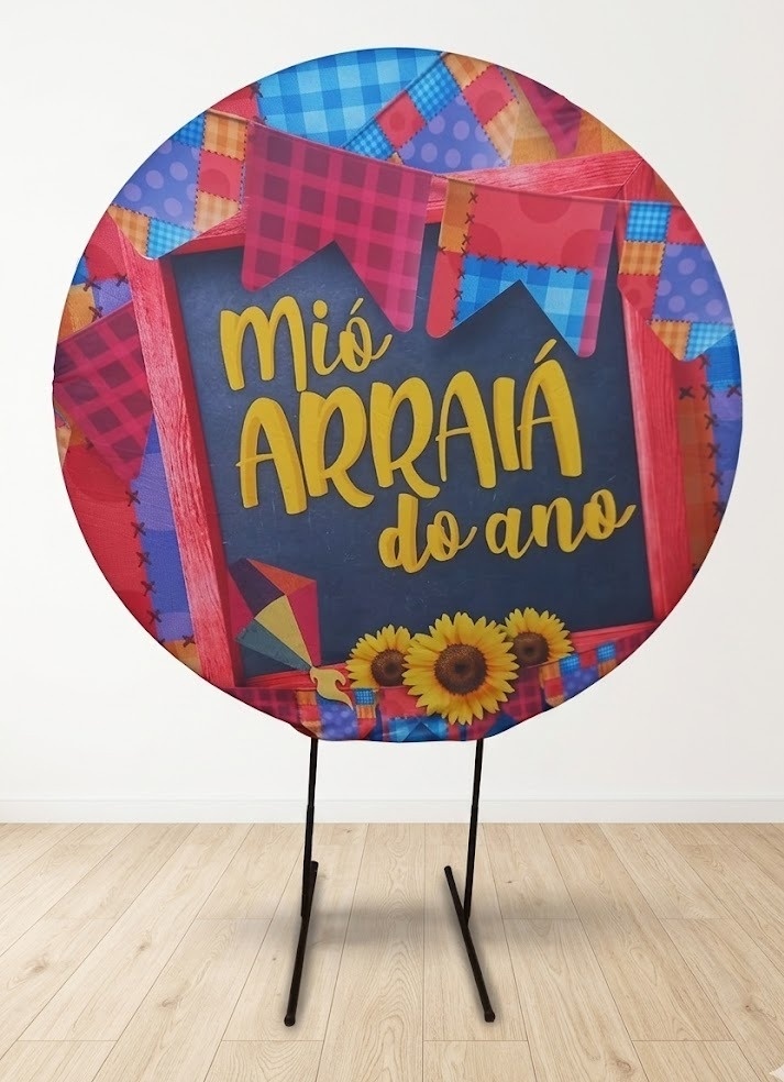 Painel Mio Arraiá (Estrutura E Tecido) - Juntosparasempre 