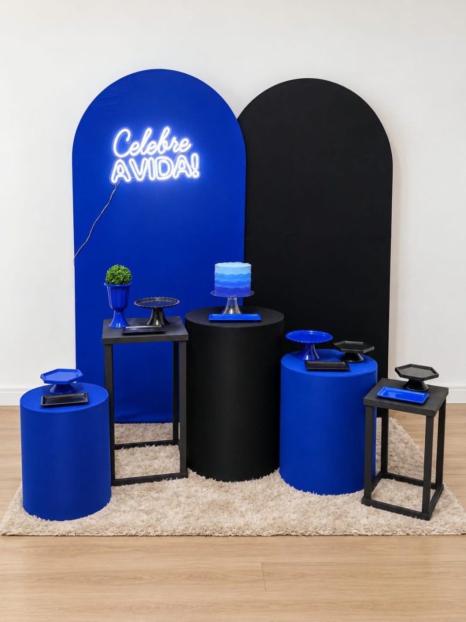 Celebre A Vida - Azul E Preto - Juntosparasempre 