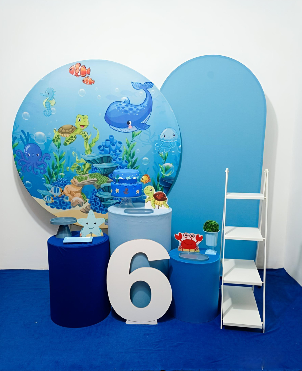 Fundo Do Mar - Kit 2 + Escadinha E Número - Juntosparasempre 