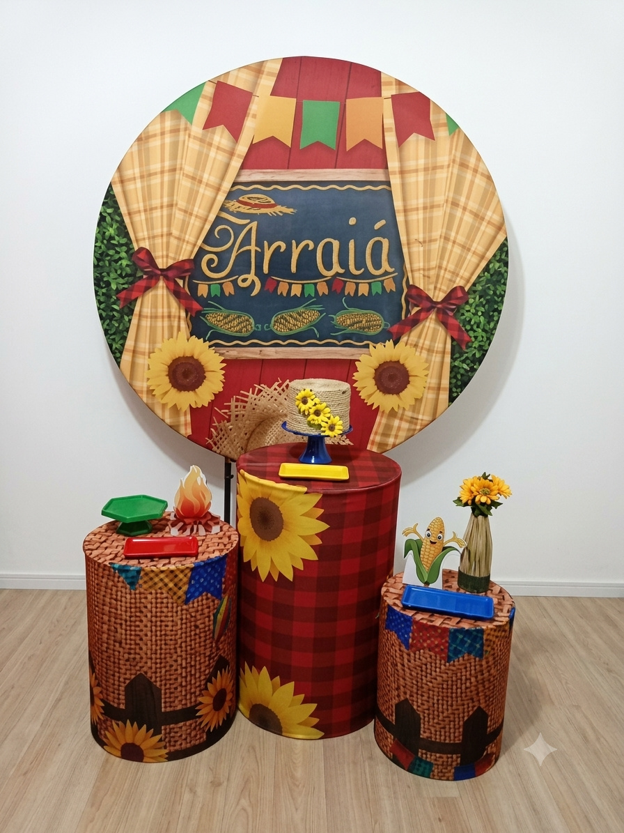 Arraia Vermelho - Kit Galera Reunida - Juntosparasempre 