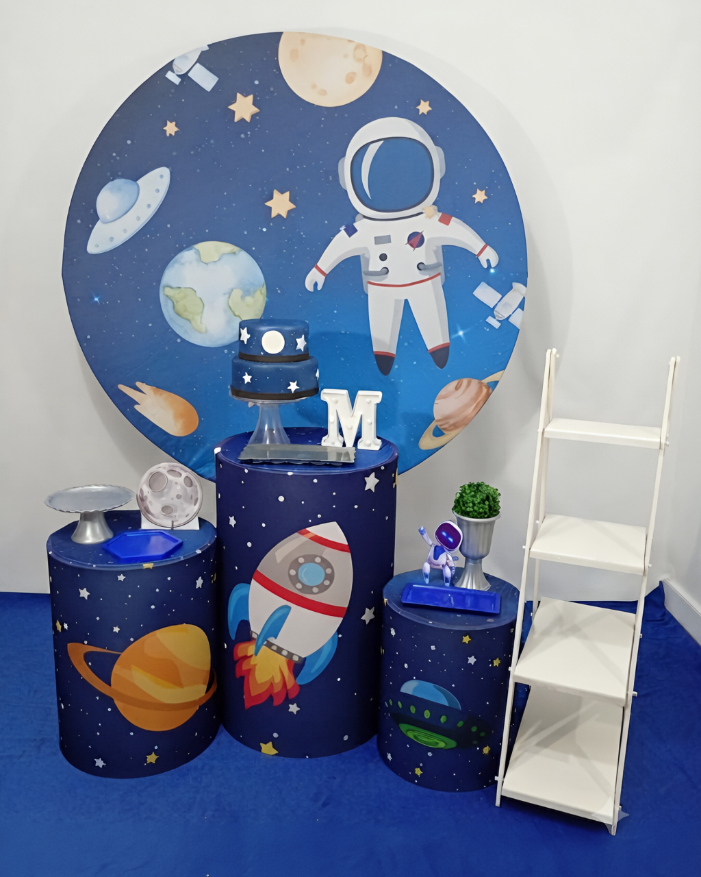 Astronauta - Kit 1 + Escadinha E Letra Led - Juntosparasempre 