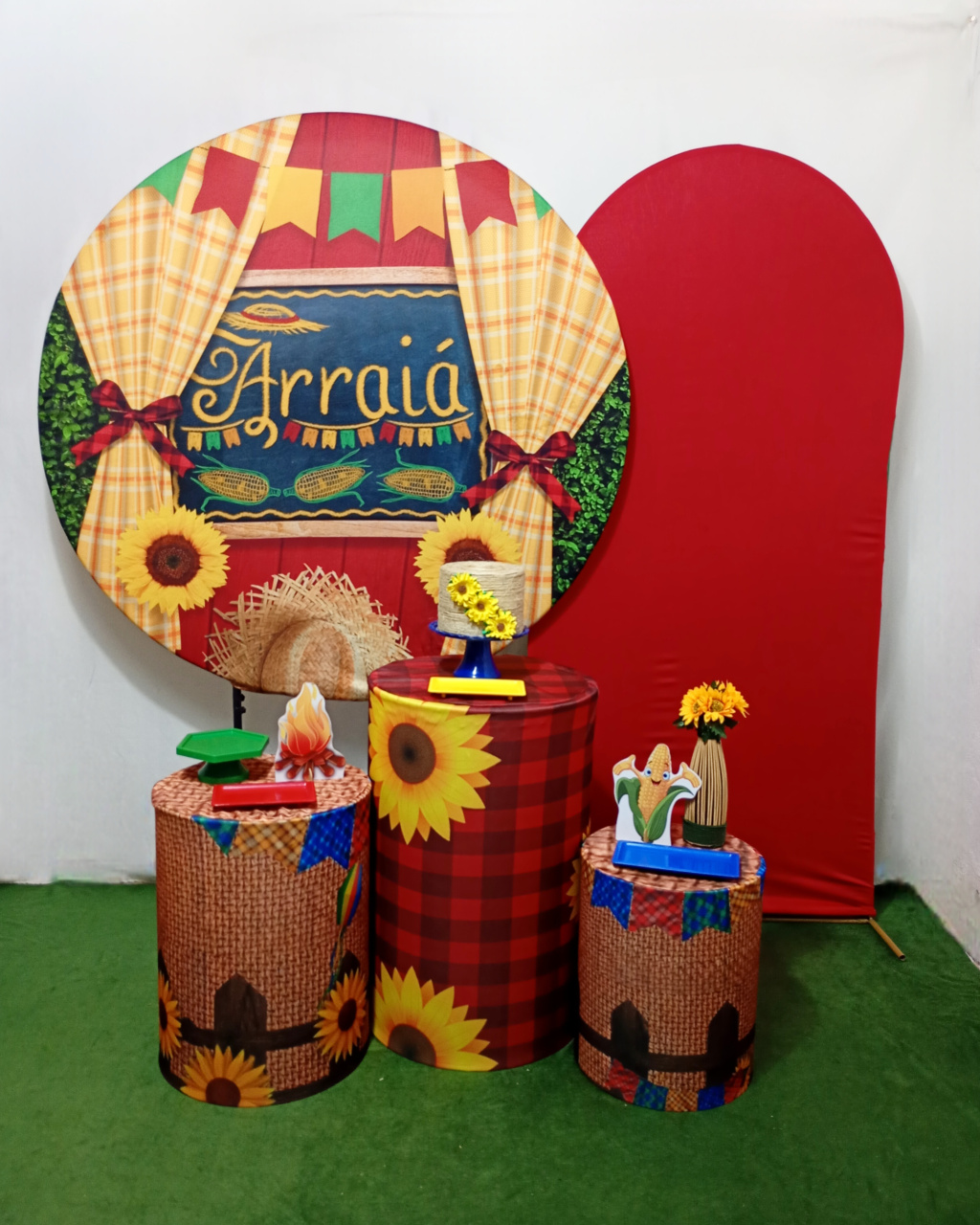 Arraia Vermelho - Kit Felizes Para Sempre - Juntosparasempre 