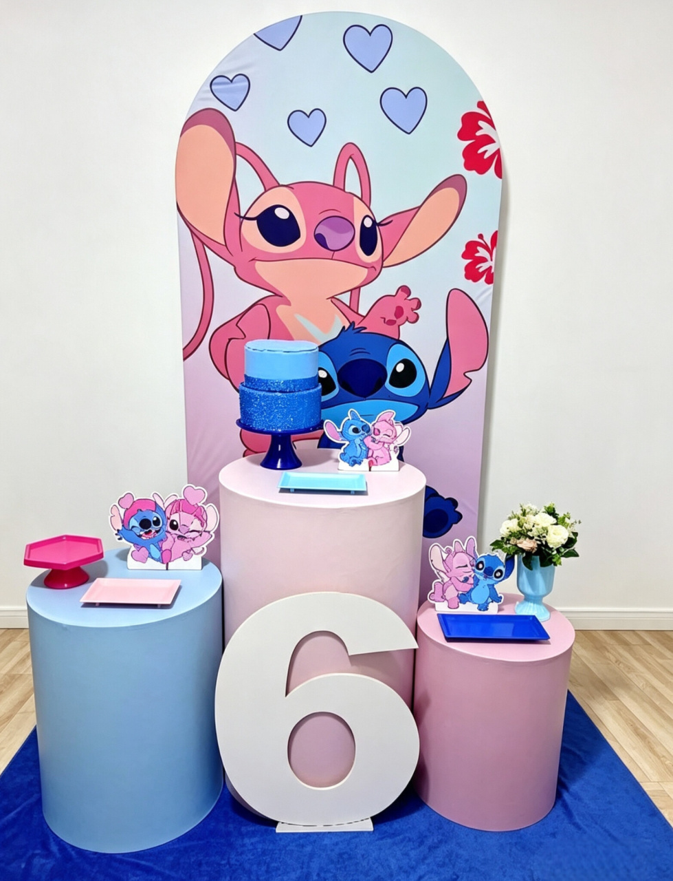 Stitch E Angel R - Kit 1 + Número - Juntosparasempre 