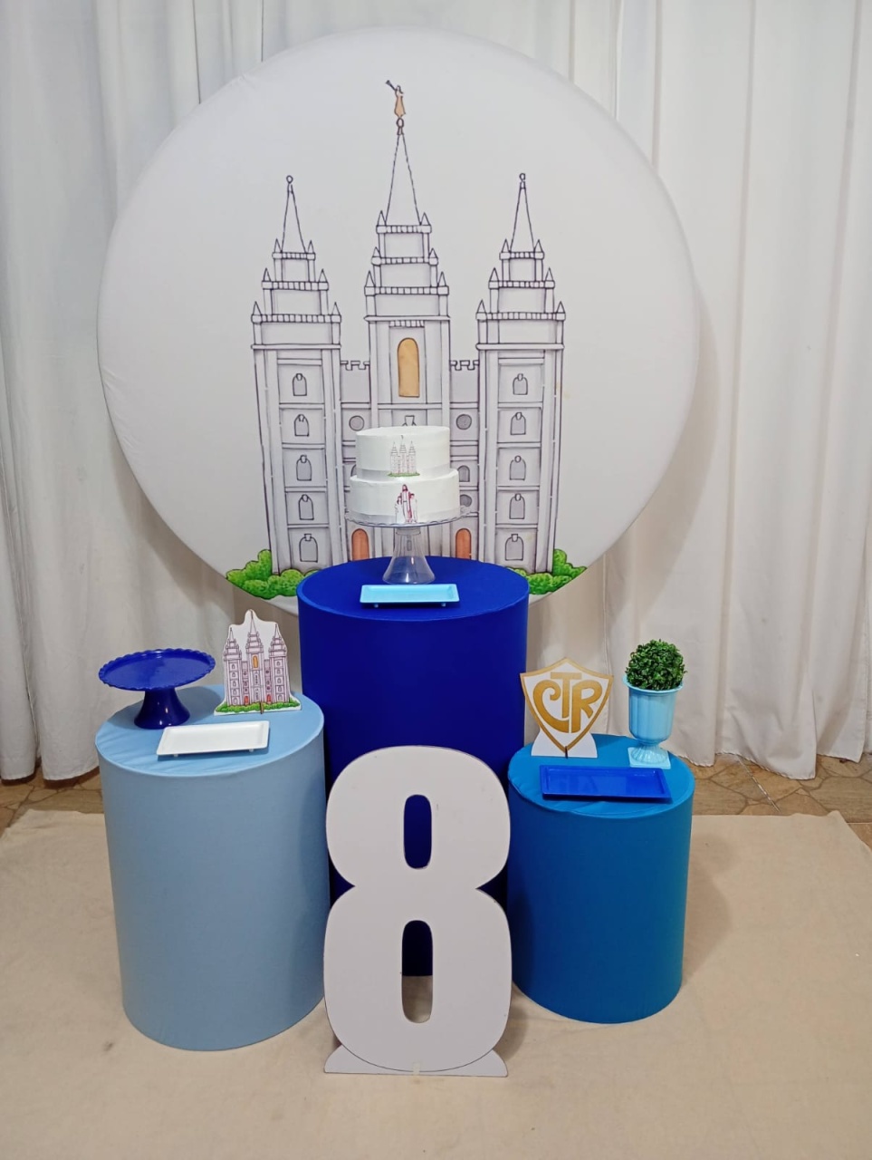 Batismo Templo Menino- Kit Galera Reunido + Numero E Es - Juntosparasempre 
