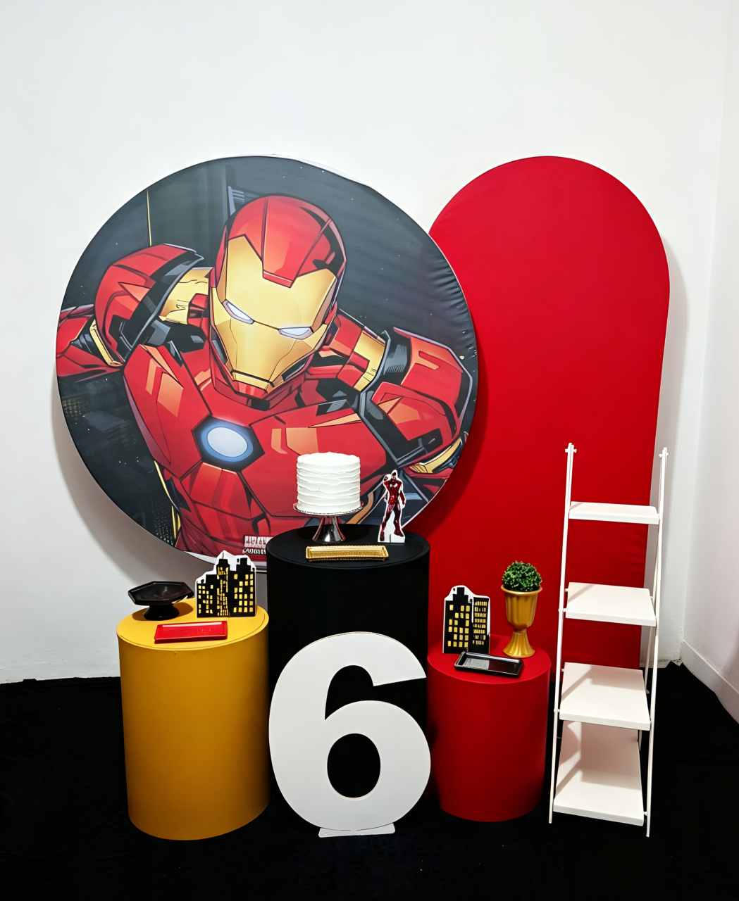 Homem de Ferro - Kit 2 + Escadinha E Número - Juntosparasempre 