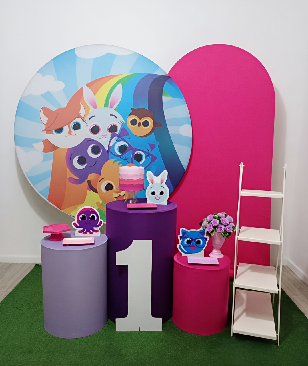 Bolofofos Menina - Kit 2 + Escadinha E Número - Juntosparasempre 