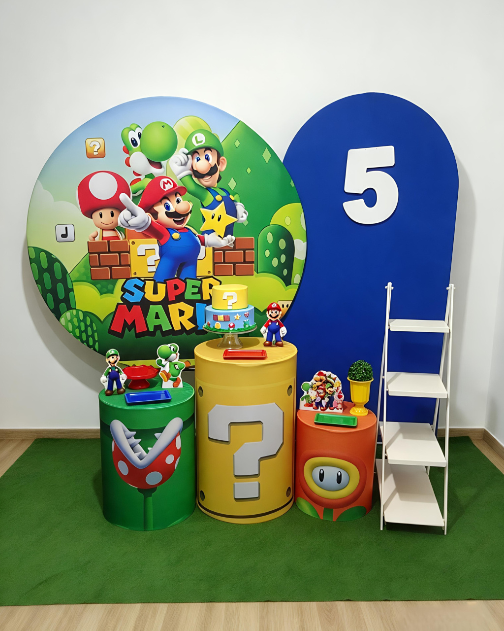 Super Mario - Kit 2 + Escadinha E Número - Juntosparasempre 