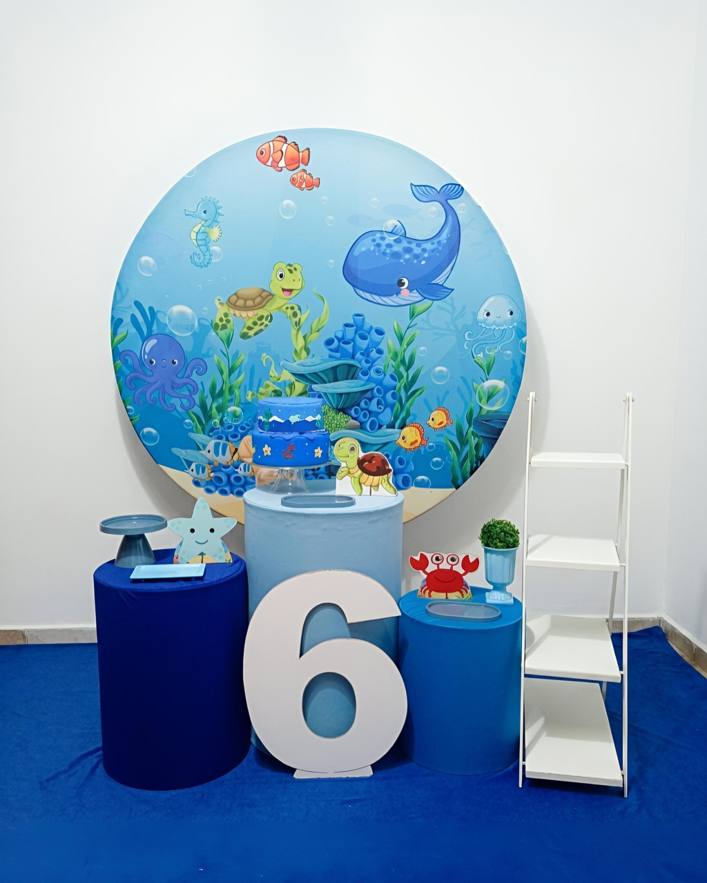 Fundo Do Mar - Kit 1 + Escadinha E Número - Juntosparasempre 