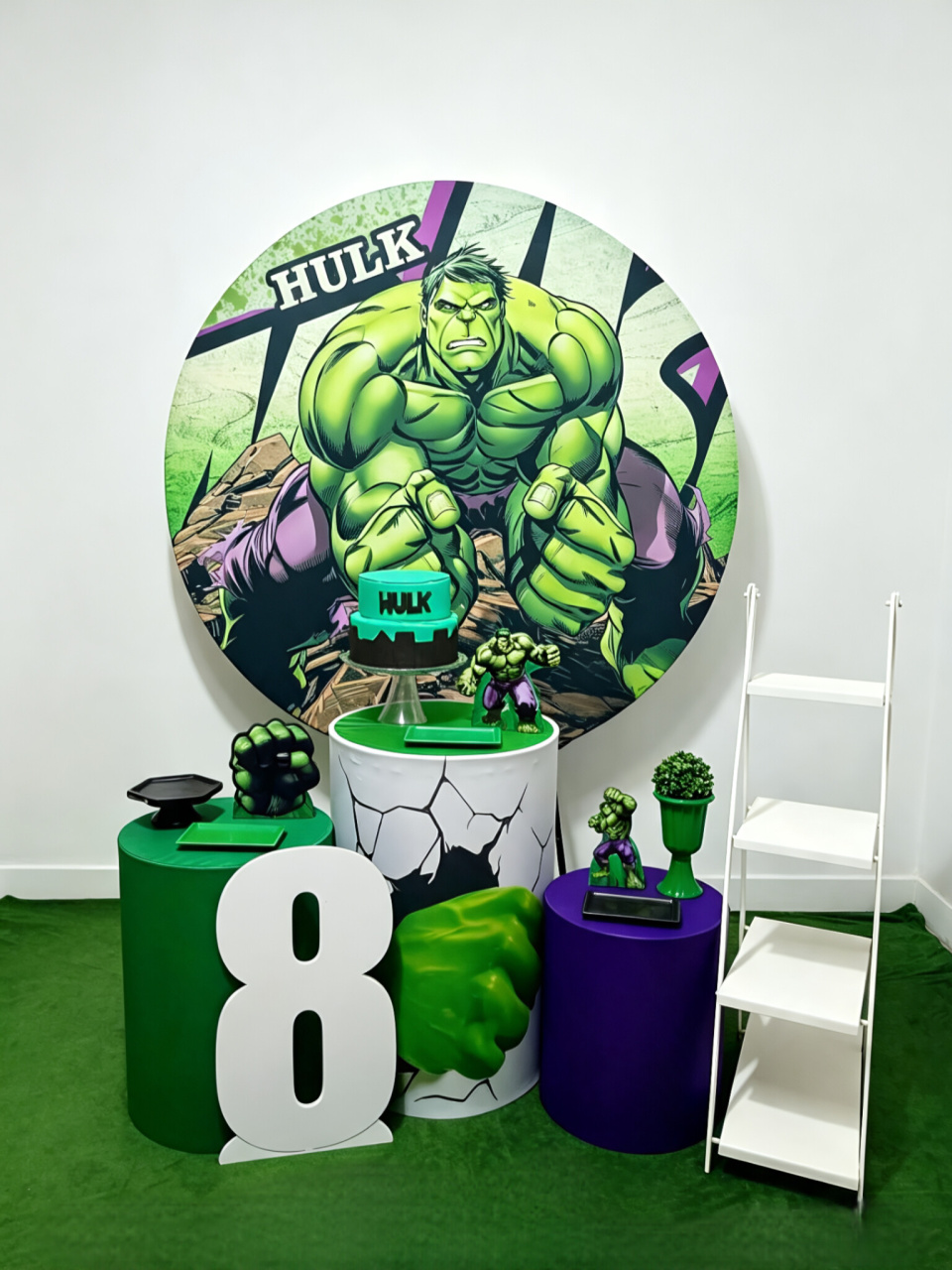 Hulk - Kit 1 + Escadinha E Número - Juntosparasempre 