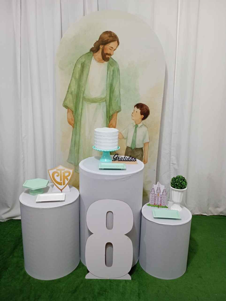 Batismo Jesus E Menino Verde - Kit Galera Reunida + Numero - Juntosparasempre 
