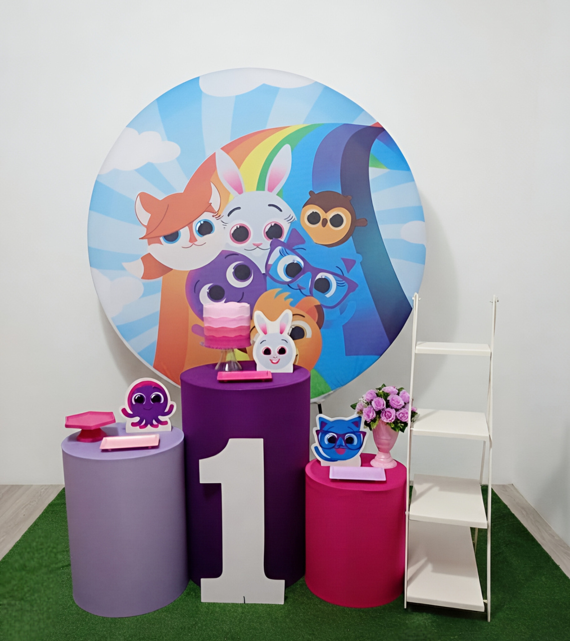 Bolofofos Menina - Kit 1 + Escadinha E Número - Juntosparasempre 