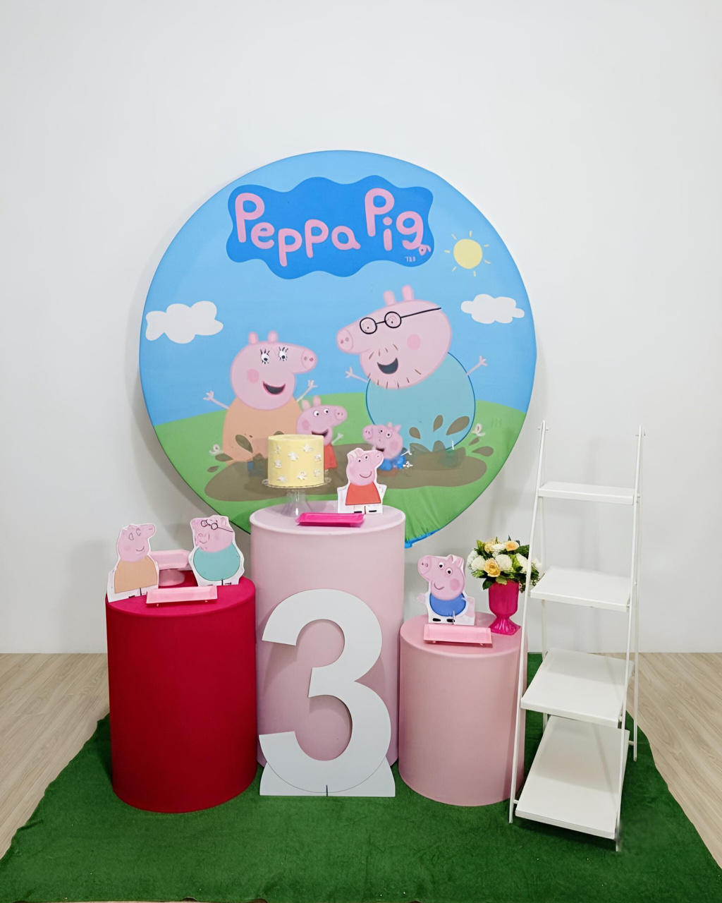 Peppa Pig Menina - Kit 1 + Escadinha E Número - Juntosparasempre 