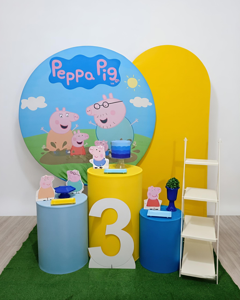 Peppa Pig Menino - Kit 2 + Escadinha E Número - Juntosparasempre 