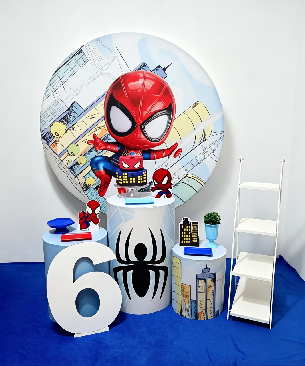 Homem Aranha Baby - Kit 1 + Escadinha E Número - Juntosparasempre 