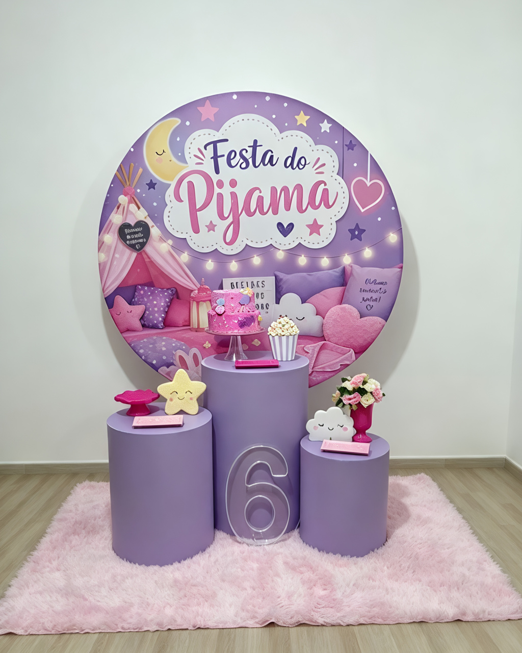 Festa Do Pijama - Kit 1 + Led - Juntosparasempre 