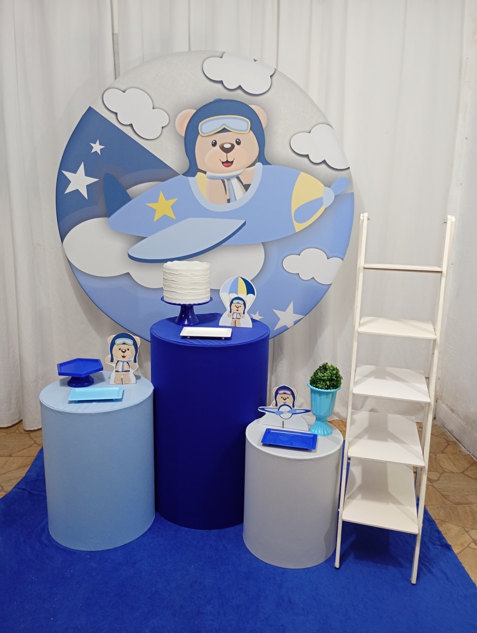 Ursinho Aviador - Kit Galera Reunida  + Escadinha  - Juntosparasempre 