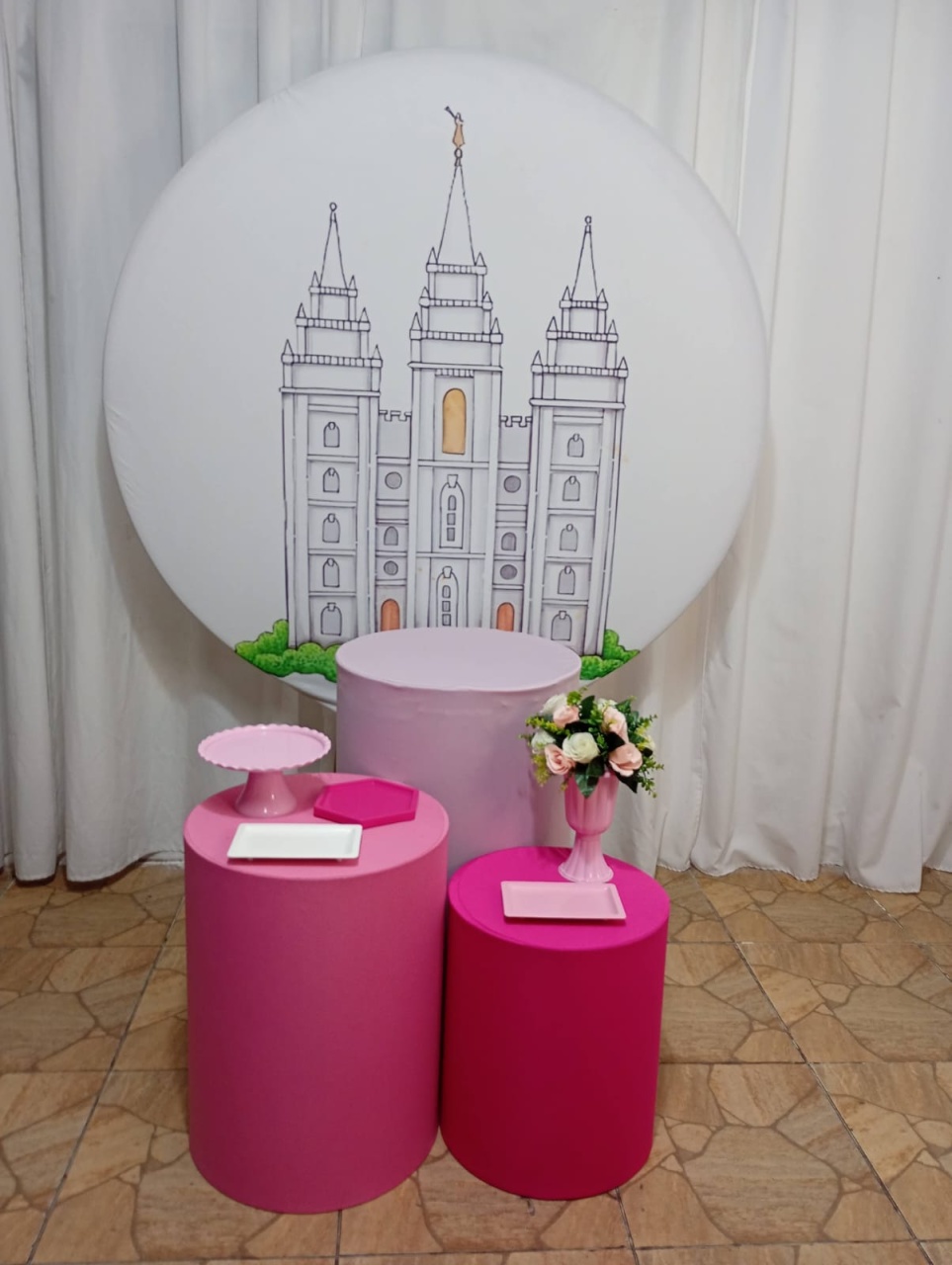 Batismo Templo Menina - Kit Promo - Juntosparasempre 