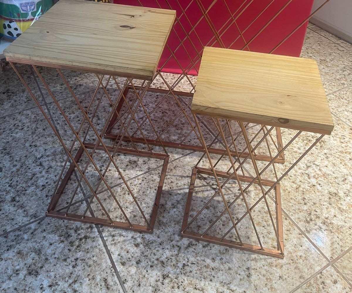 Mesa Ferro Treliça Dupla  - Grace Festas Store 