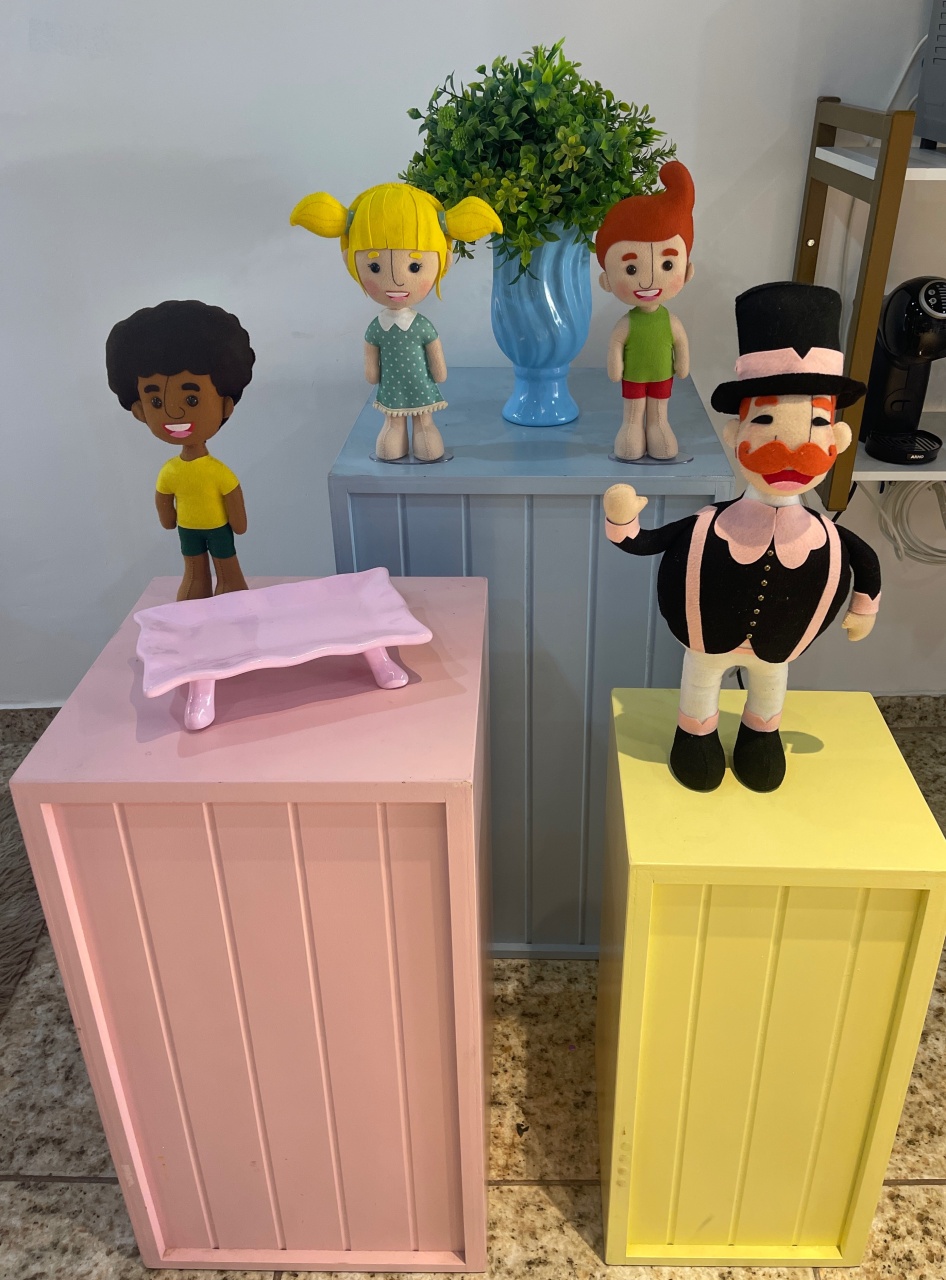 Trio de Cubos Coloridos  - Grace Festas Store 