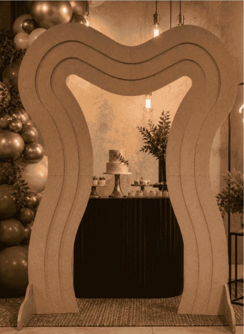 Painel Camadas Ondulado - Grace Festas Store 