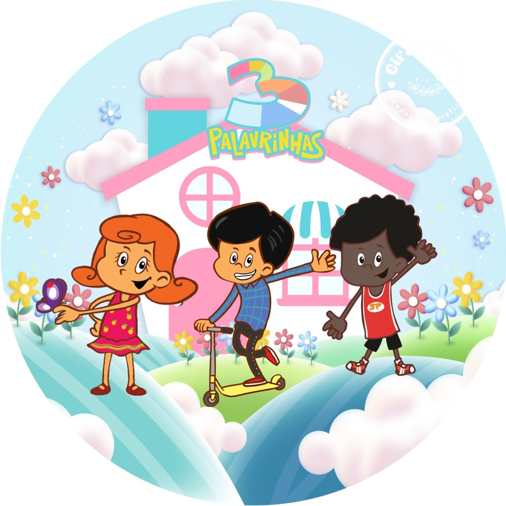 Kit Painel E Capas Tres Palavrinhas - Grace Festas Store 