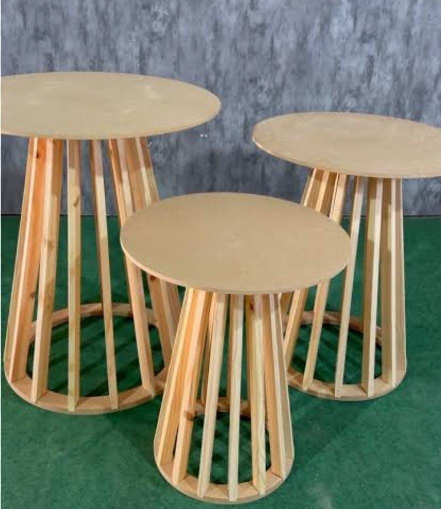 Trio de Mesas Ripada - Grace Festas Store 