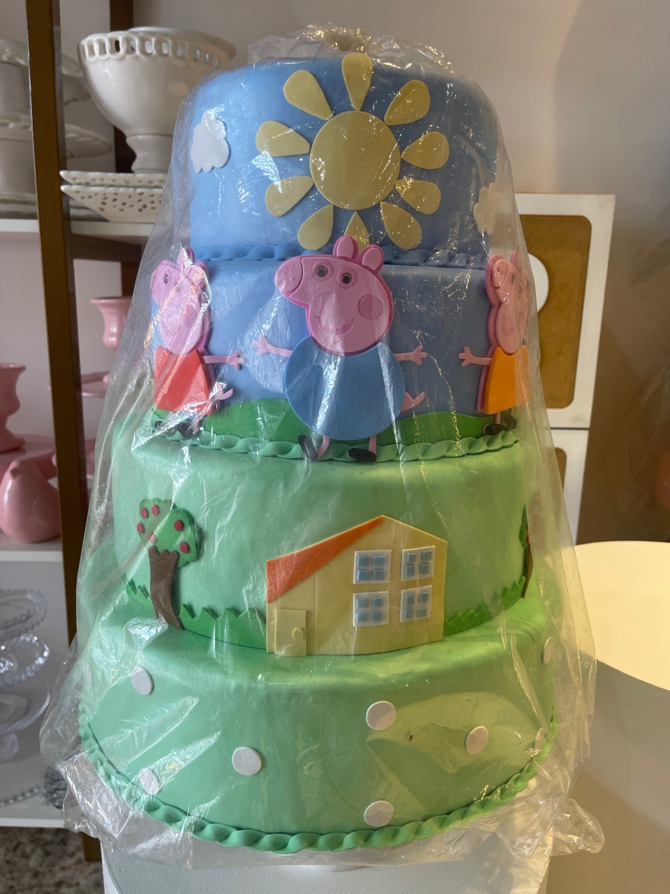 Bolo Fake Peppa Pig - Grace Festas Store 