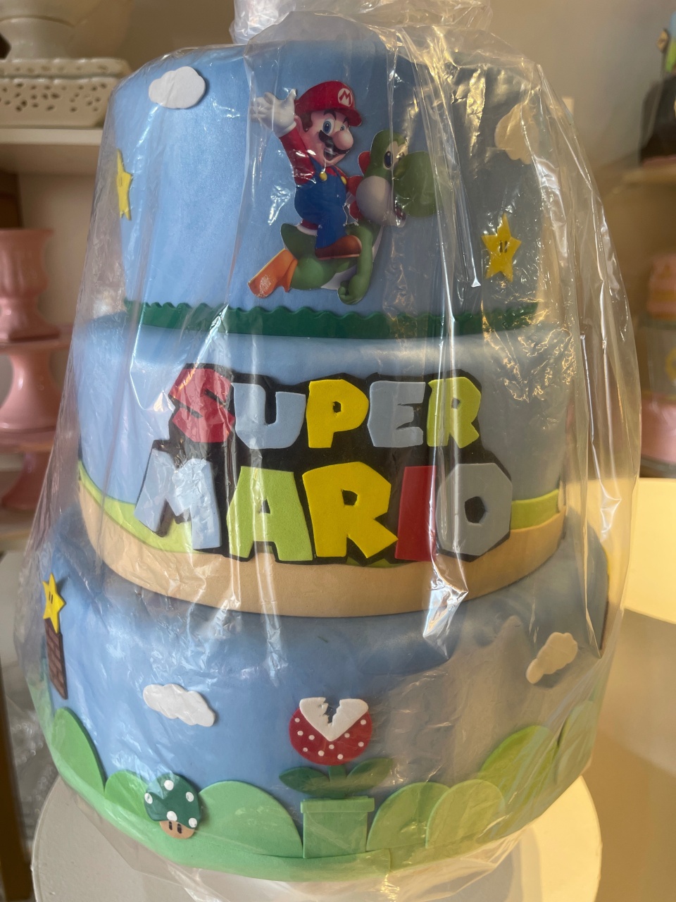 Bolo Fake Super Mario - Grace Festas Store 