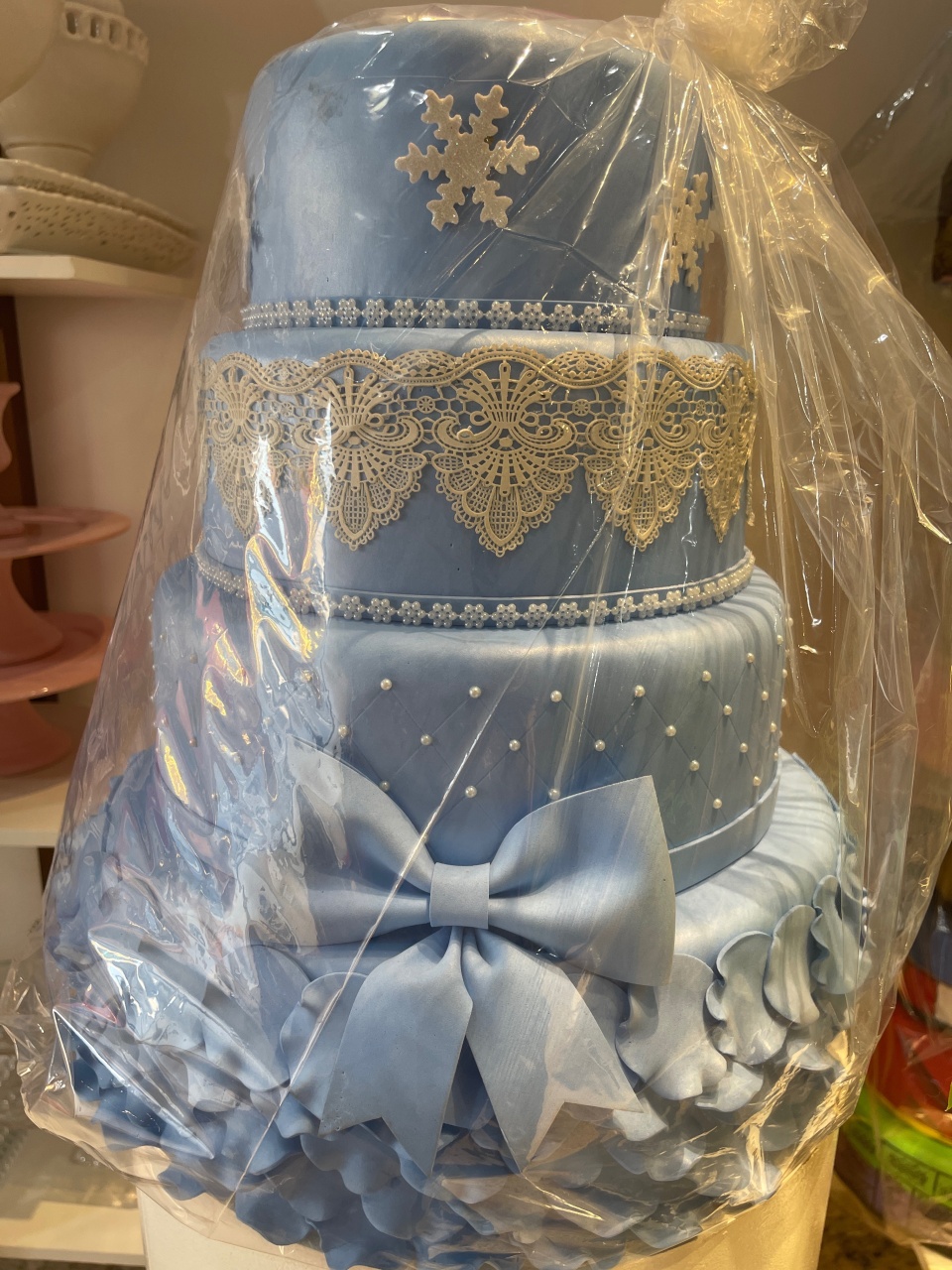 Bolo Fake Frozen/Inverno - Grace Festas Store 