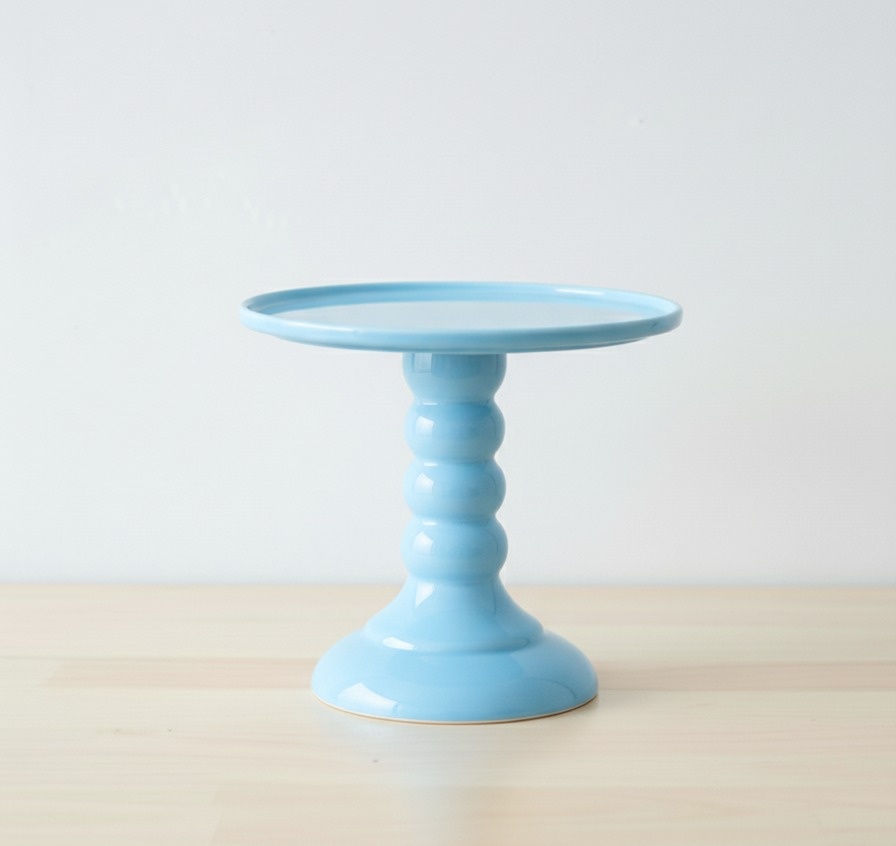 Boleira Colonial Lisa 22Cm X 25Cm Azul Bebê - ThauDecor